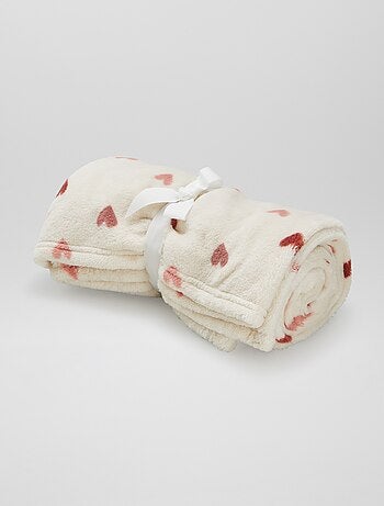 Zacht deken met print en fleece-effect
