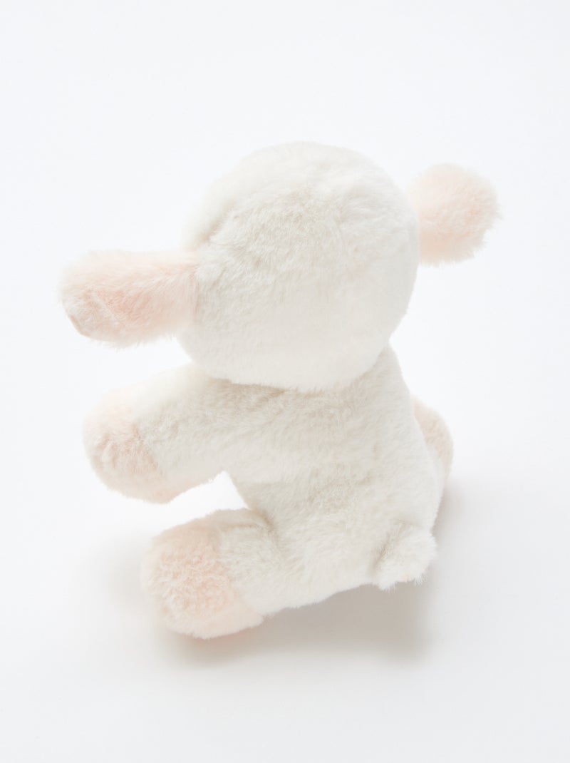 Zacht lammetje knuffel Wit - Kiabi
