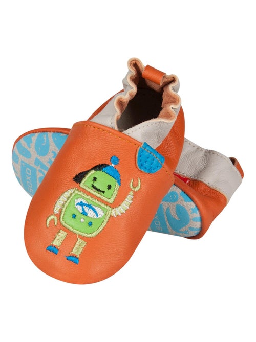 Zacht leren babyschoentjes - Kiabi