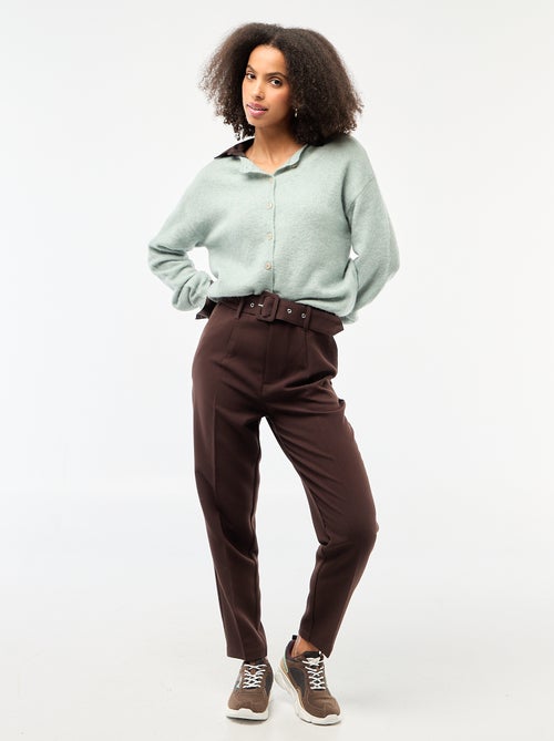 Zacht vest van wol en mohair - Kiabi