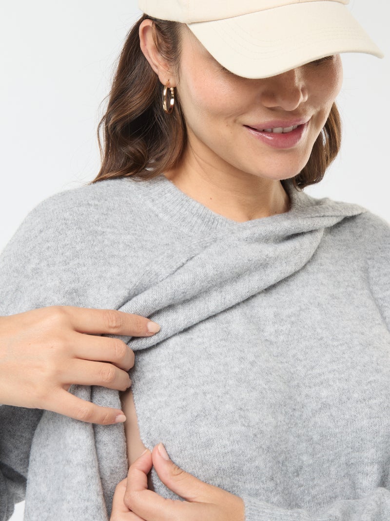 Zachte borstvoedingstrui Grijs - Kiabi