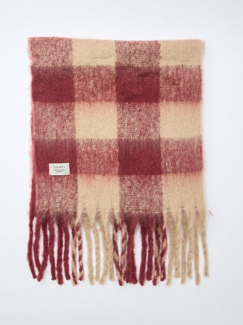 Zachte dikke sjaal met franjes - Kiabi