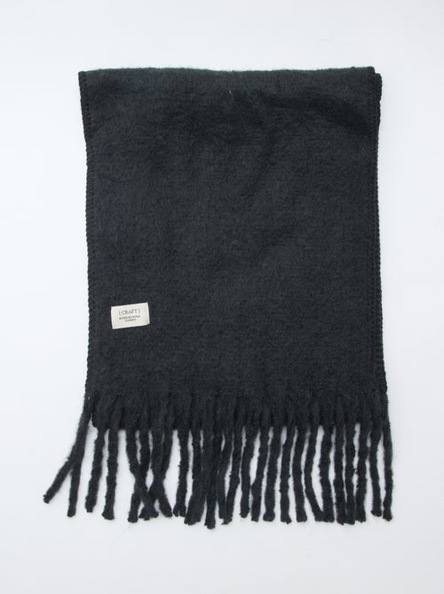 Zachte dikke sjaal met franjes - Kiabi