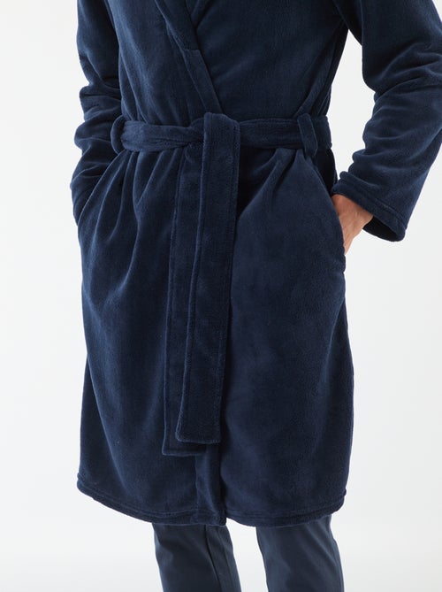 Zachte, effen peignoir - Kiabi