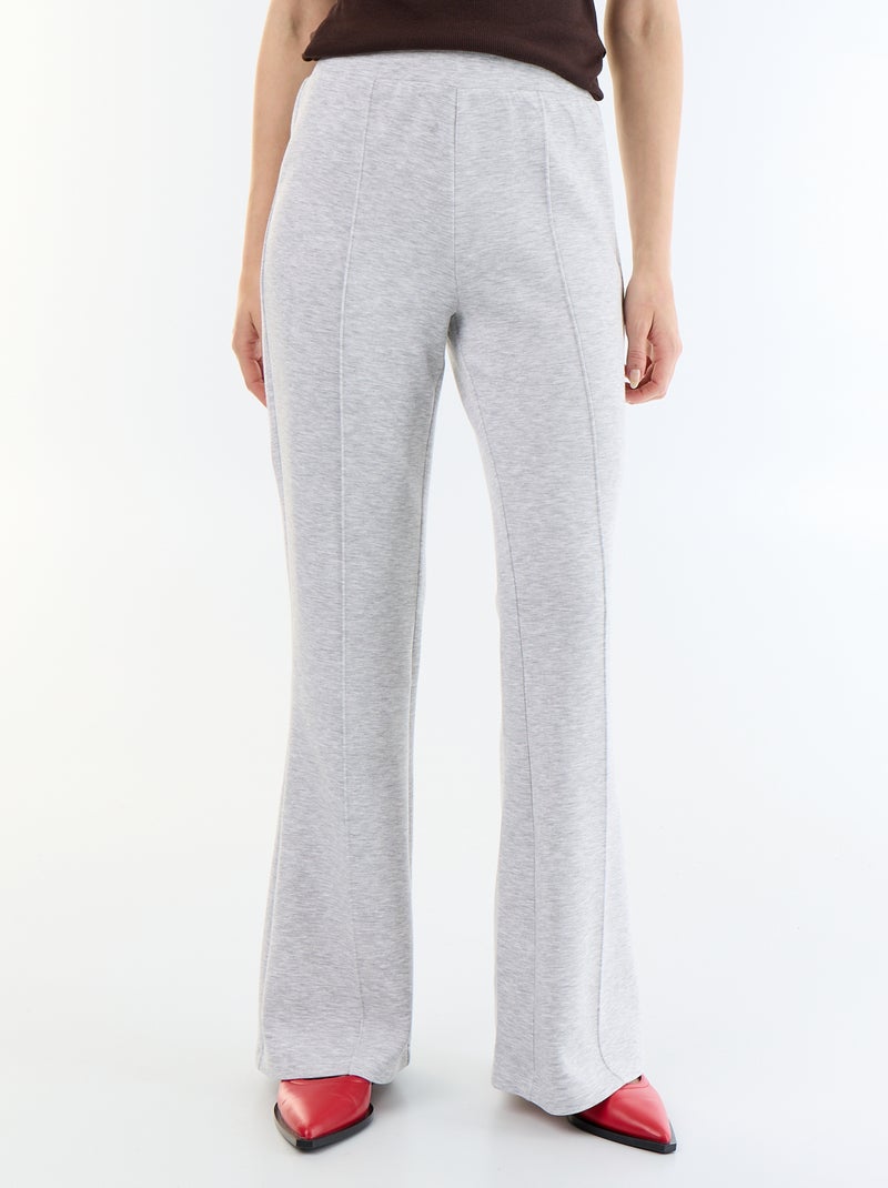 Zachte flare broek Grijs - Kiabi