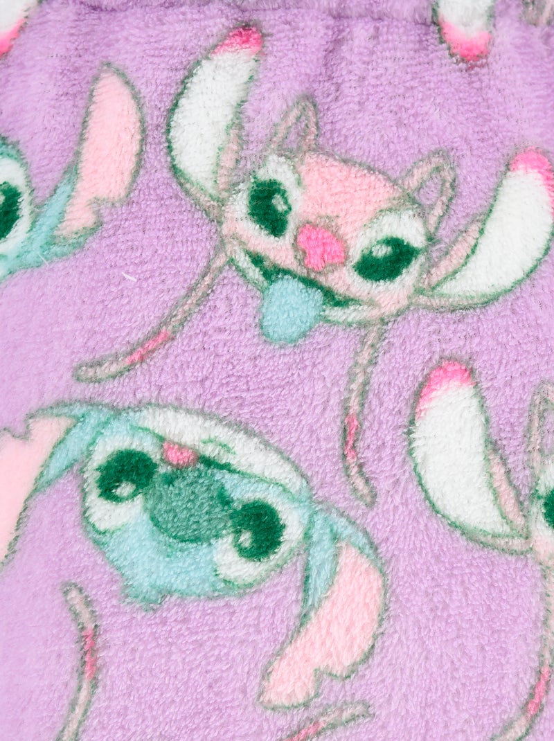 Zachte fleece badjas 'Disney' 'Stitch' Blauw - Kiabi