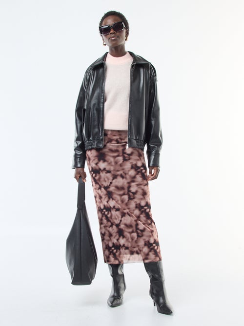 Zachte trui van mohair en wol - Kiabi