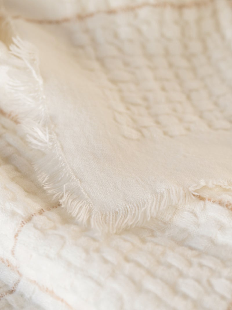 Zachte wafelruit Schelpbeige - Kiabi