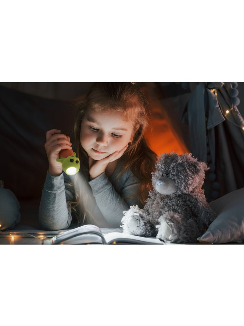 Zaklamp dieren van siliconen voor kinderen Chocoladebruin - Kiabi