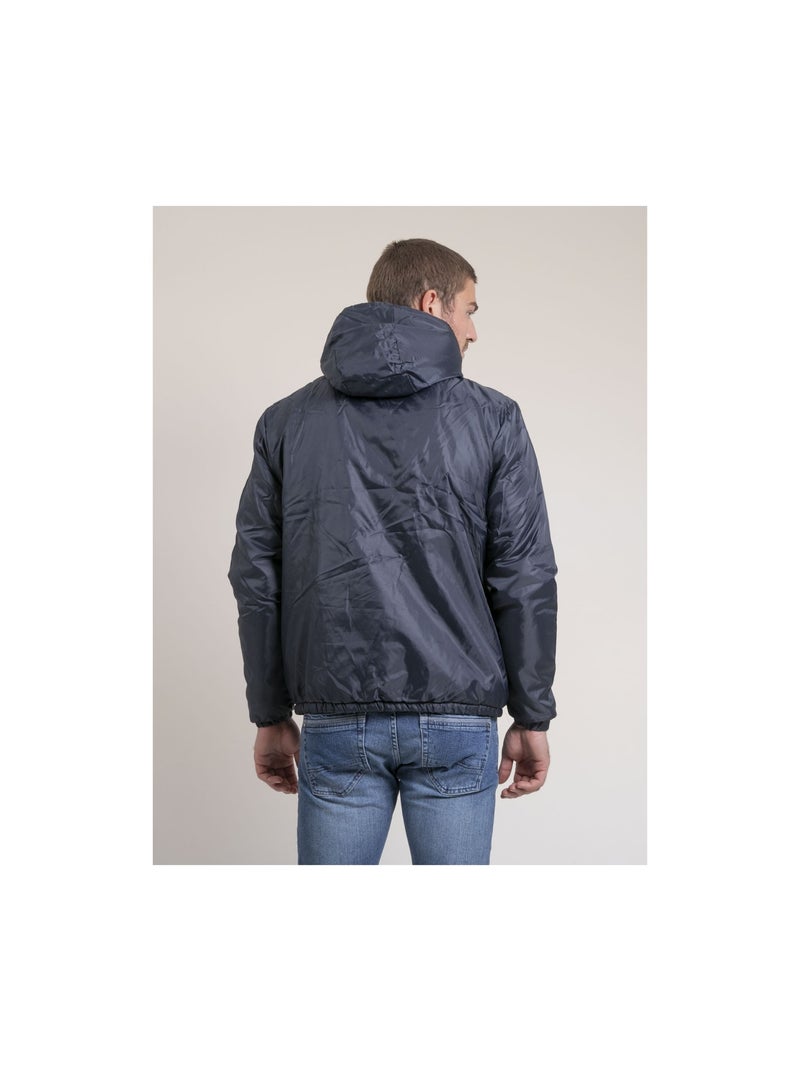 Zatcho windjack met sherpa-voering Marineblauw - Kiabi
