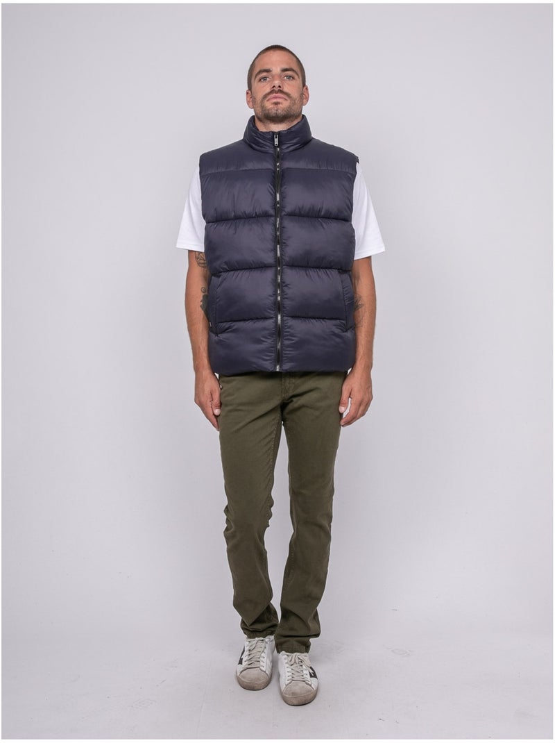 Zebalt mouwloze donsjas Marineblauw - Kiabi