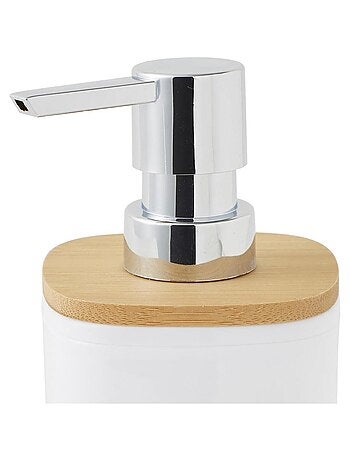 Zeepdispenser SEQUOIA oplaadbaar – bamboe afwerking – Guy Levasseur