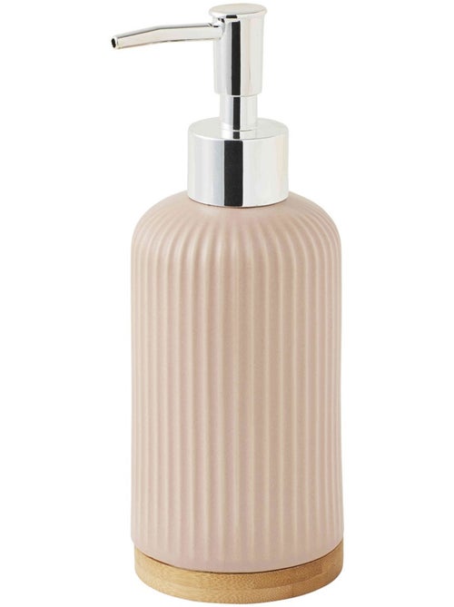 Zeepdispenser 'SMART' van keramiek met verchroomde hendelpomp roze – Guy Levasseur - Kiabi Zeepdispenser 'SMART' van keramiek met verchroomde hendelpomp roze – Guy Levasseur - Kiabi