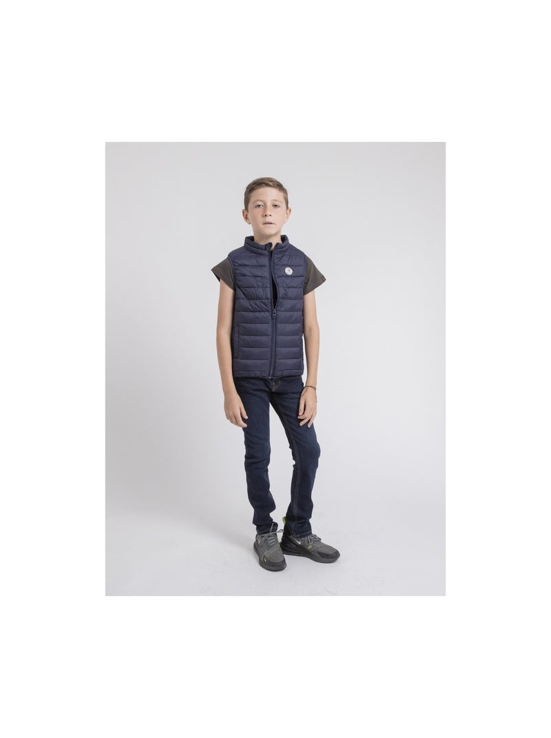 Zernes-j ii mouwloze pufferjas Marineblauw - Kiabi