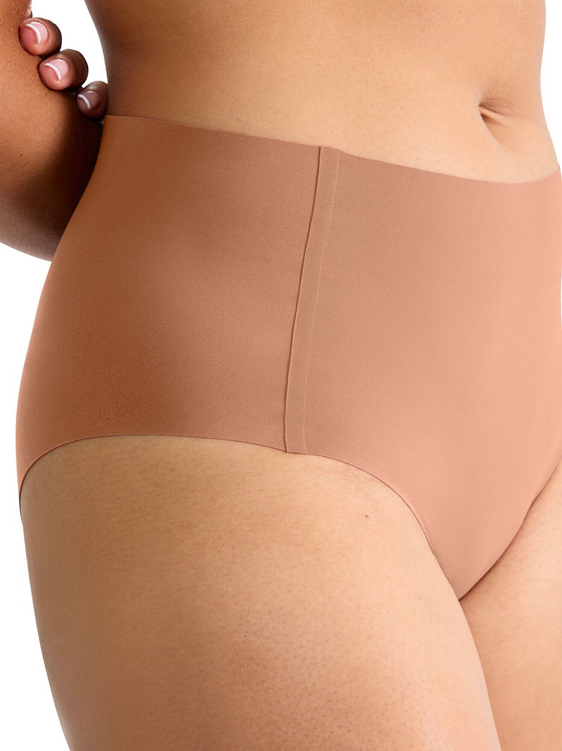Zero feel slips met hoge taille Beige - Kiabi