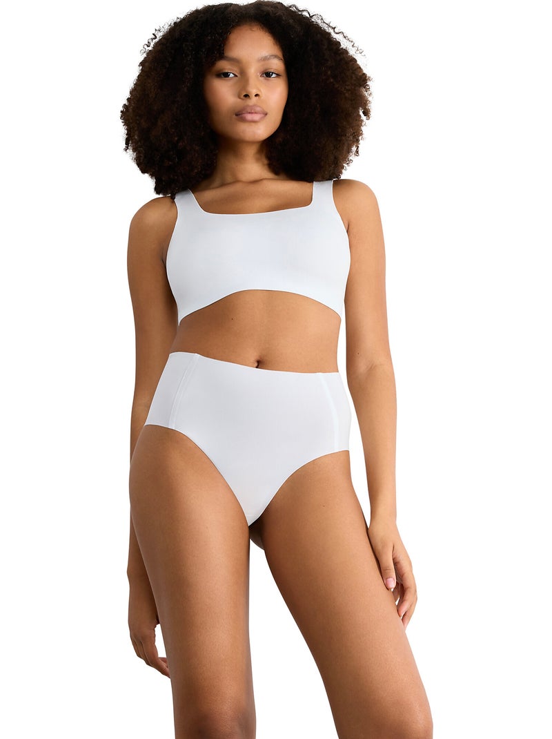Zero feel slips met hoge taille Wit - Kiabi