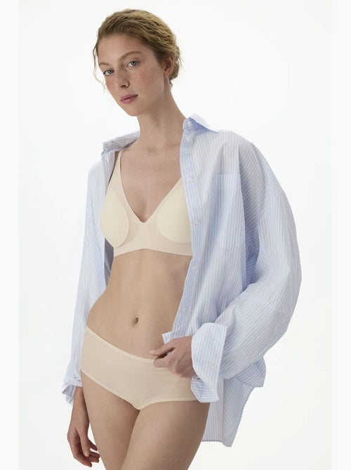 Zerogram décolleté soutien-gorge rembourré penti - Kiabi Zerogram décolleté soutien-gorge rembourré penti - Kiabi
