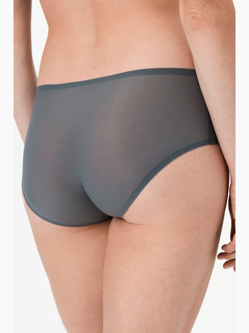 Zerogram hipster slip penti Grijs Zwart - Kiabi