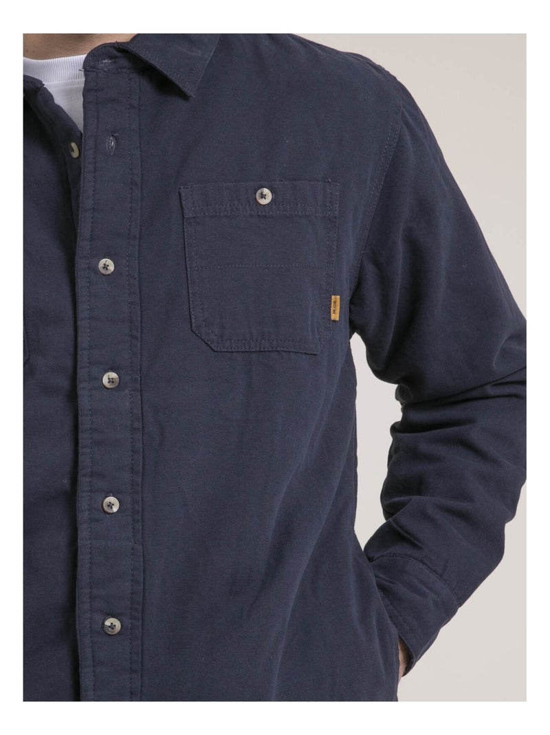 Zescumac overshirt van puur katoen Marineblauw - Kiabi