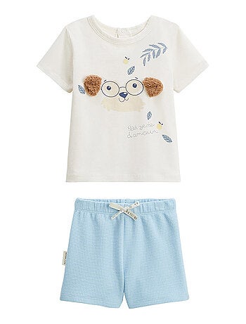 Zeste d'amour baby t-shirt en short set
