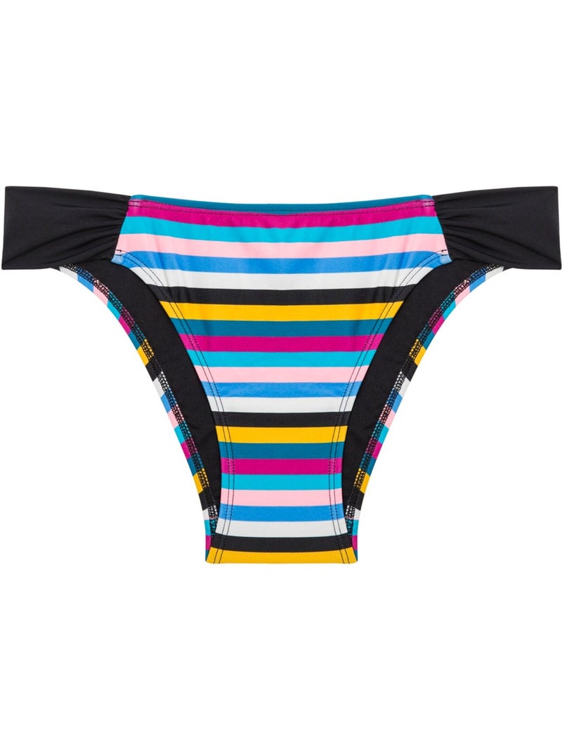 Zigzag hipkini bikinibroekje penti Zwart Blauw - Kiabi