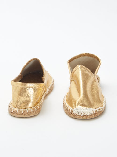 Zilverkleurige espadrilles - Kiabi