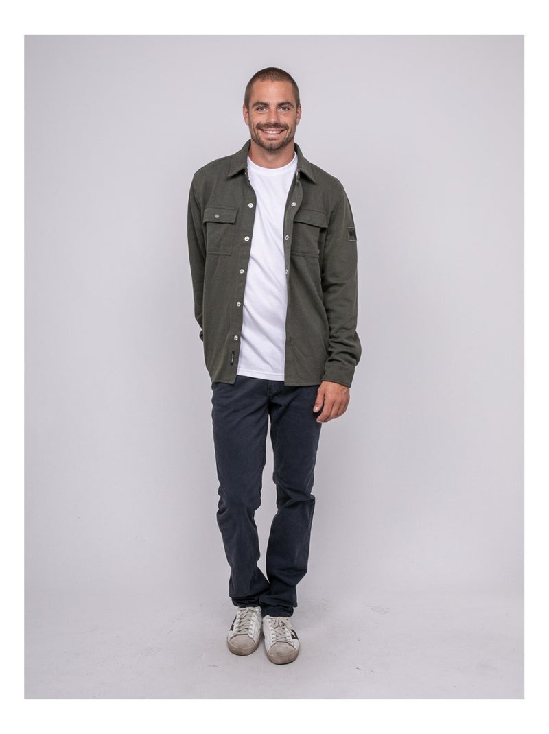 Zolidol katoenen vest Kaki - Kiabi
