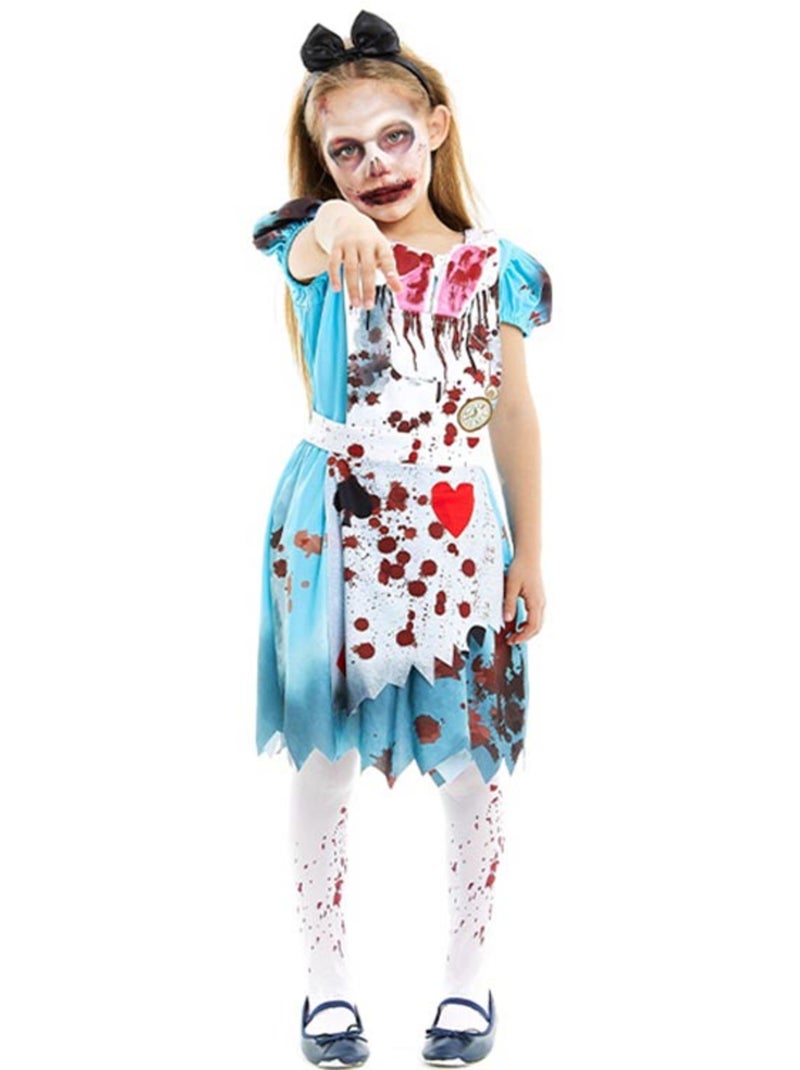 Zombie Alice Kostuum Klassieke Jurk Multicolor - Kiabi