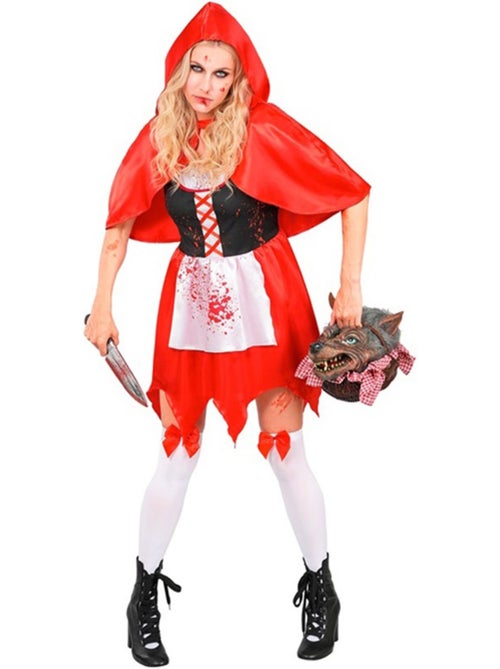 Zombie-roodkapje-kostuum voor dames - Kiabi