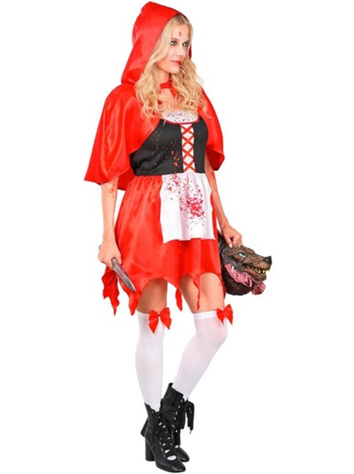 Zombie-roodkapje-kostuum voor dames - Kiabi