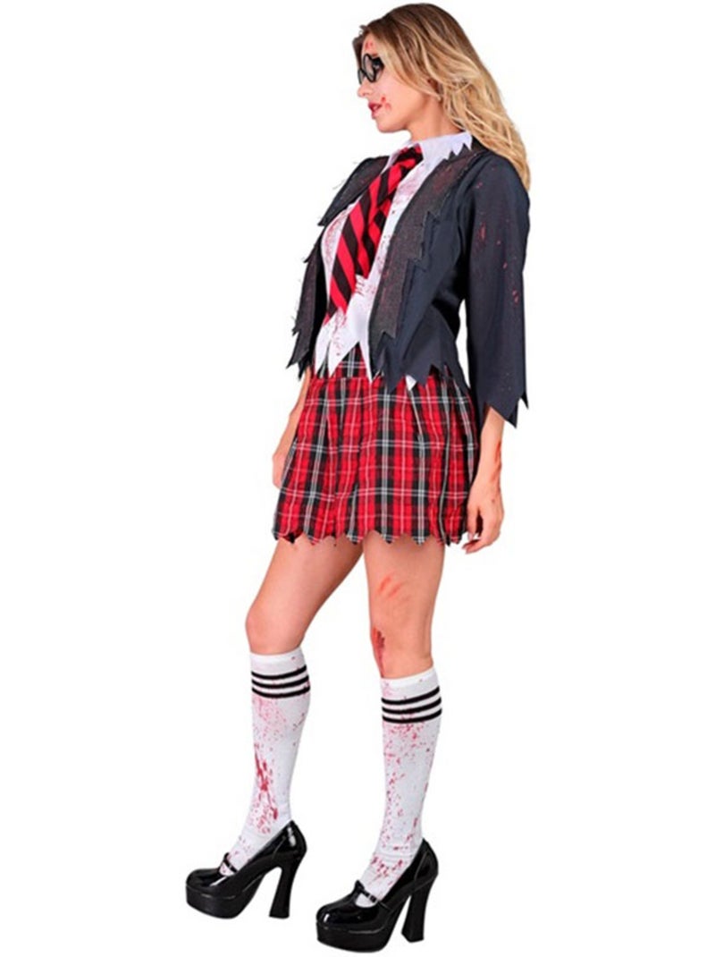 Zombie schoolmeisjeskostuum Multicolor - Kiabi
