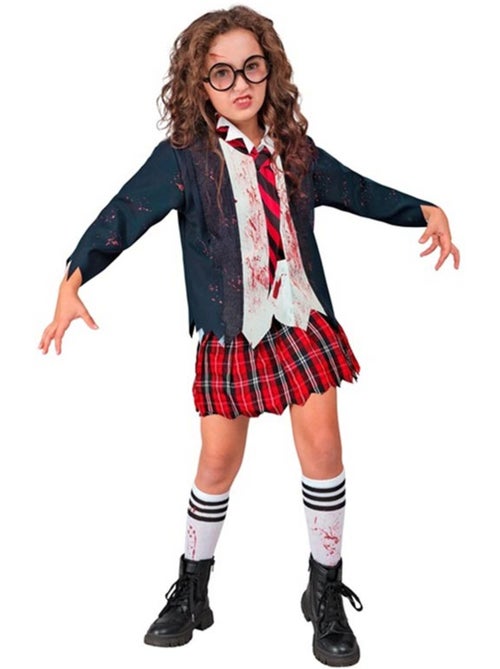 Zombie schoolmeisjeskostuum - Kiabi