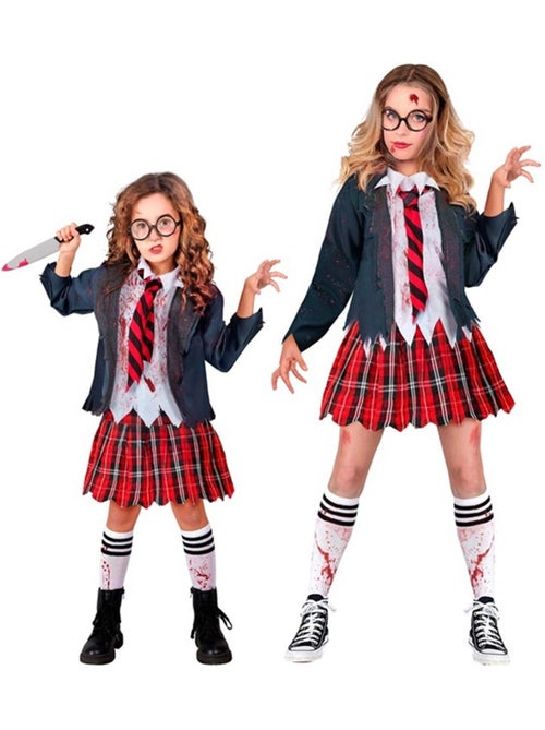Zombie schoolmeisjeskostuum - Kiabi
