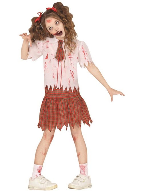 Zombie schoolmeisjeskostuum - Kiabi
