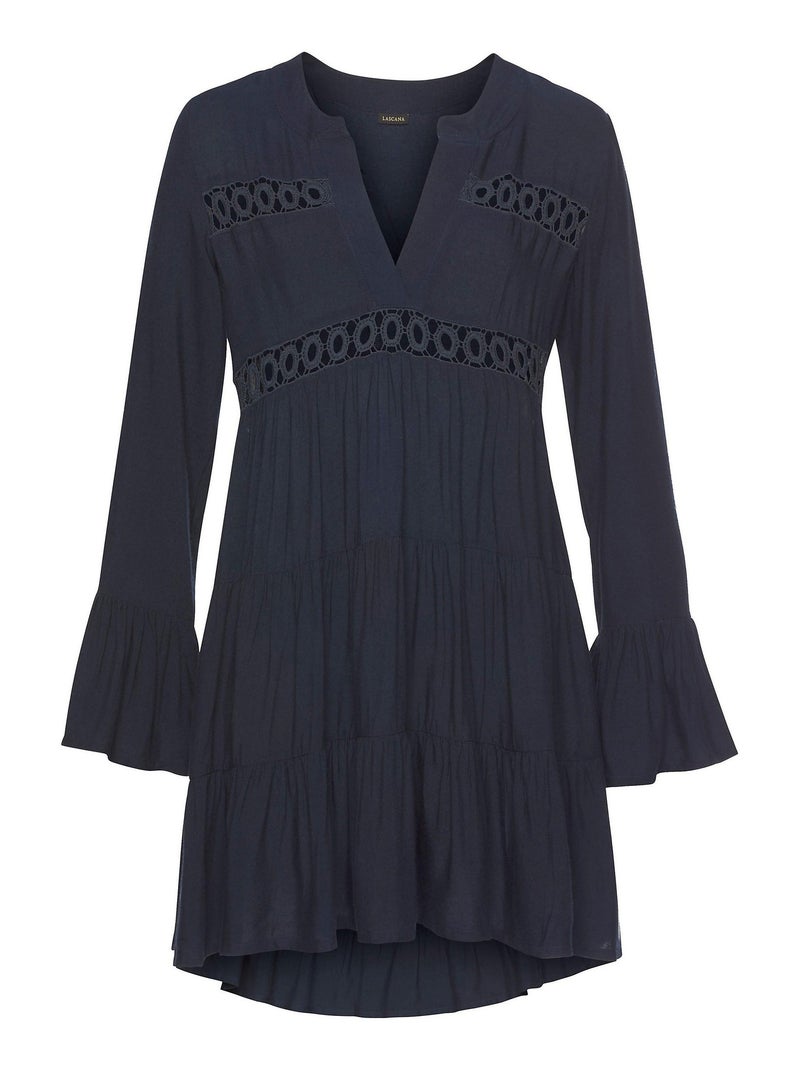 Zomers tuniek shirt lola Marineblauw - Kiabi