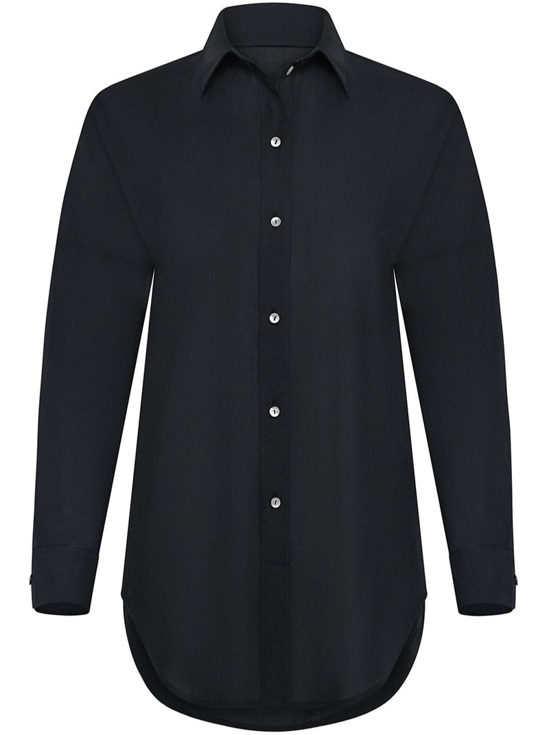 Zomershirt met lange mouwen calvi Zwart - Kiabi