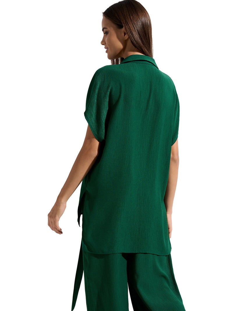 Zomershirt met slipe mouwen japan Groen - Kiabi