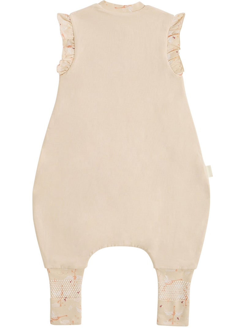 Zomerslaapzak met oprolbare voeteneinden. Zomerpoëzie. Lichtbeige - Kiabi