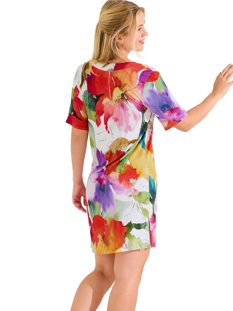 Zomertuniek met slipe mouwen roma Wit - Kiabi