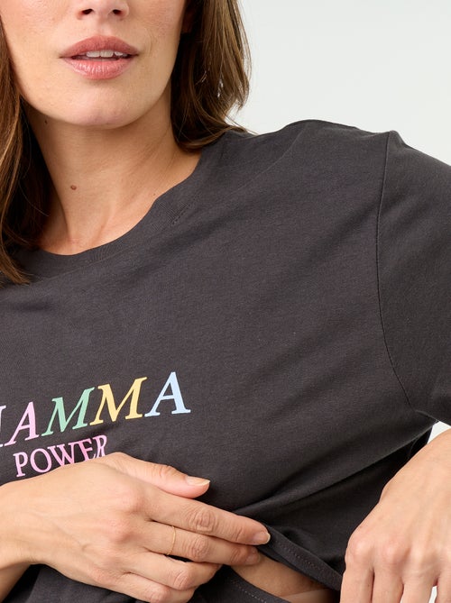 Zwangerschaps-T-shirt met print - Kiabi Zwangerschaps-T-shirt met print - Kiabi