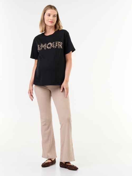 Zwangerschaps-T-shirt met print - Kiabi