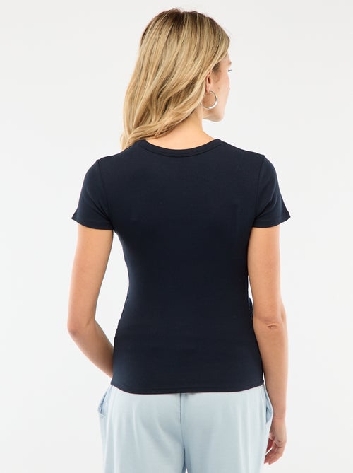 Zwangerschaps-T-shirt van ribstof - Kiabi