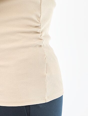 Zwangerschaps-T-shirt van ribstof