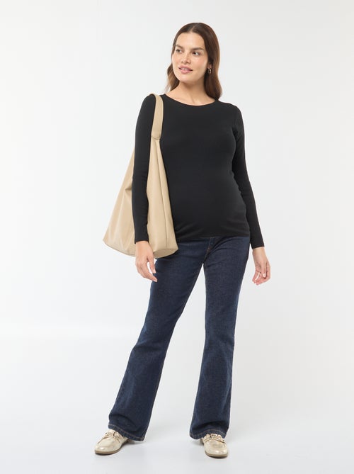 Zwangerschaps-T-shirt van ribstof - Kiabi