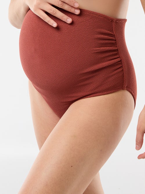 Zwangerschapsbadslip met hoge taille - Kiabi