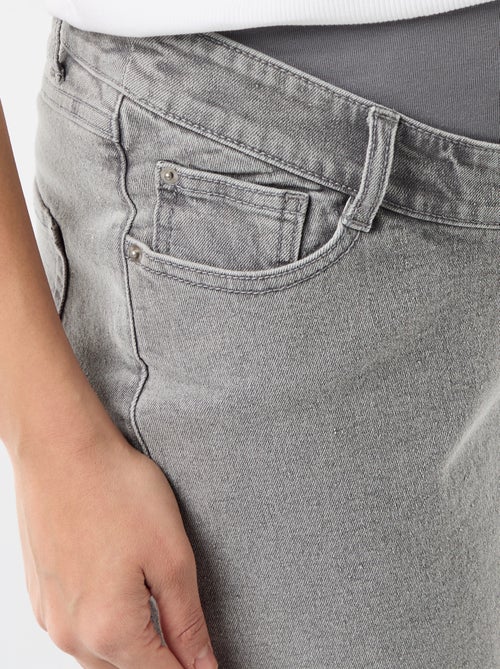 Zwangerschapsbermuda met hoge taille van denim - Kiabi