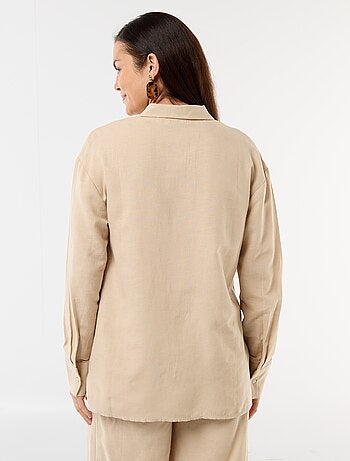 Zwangerschapsblouse van linnenmix