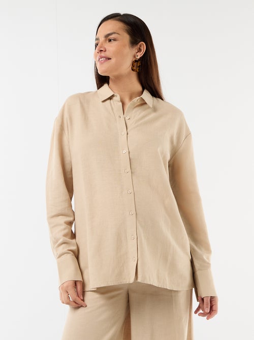 Zwangerschapsblouse van linnenmix - Kiabi