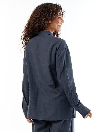 Zwangerschapsblouse van linnenmix