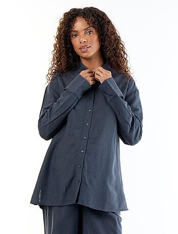 Zwangerschapsblouse van linnenmix
